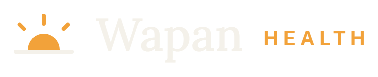 Wapan Health logo for dark backgrounds